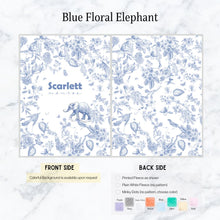 Load image into Gallery viewer, Blue Floral Elephant