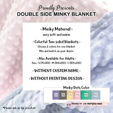 Load image into Gallery viewer, Double Side Minky Blanket