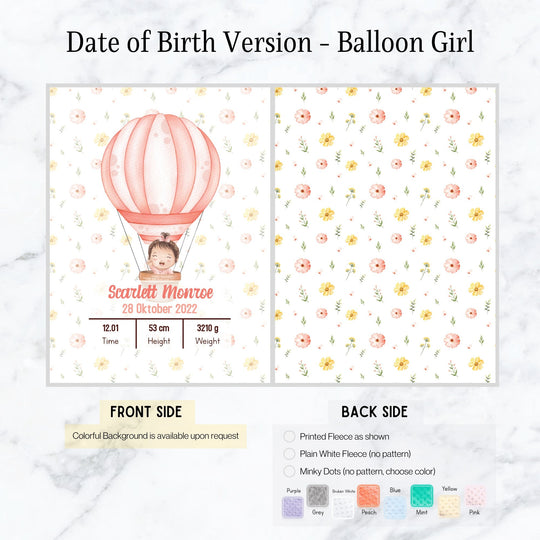 Date Of Birth Version Balloon Girl